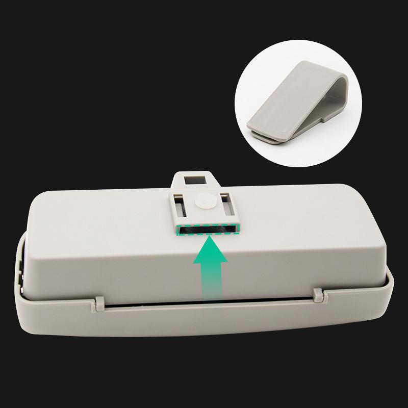 Brillenetui voor Auto Zonneklep - Fluwelen Opberghouder met Magneetslot Kaartenvakjes Penhouder Organizer | Sansoti