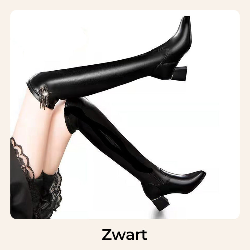 Comfortabele Elastische Winterlaarzen met Warme Voering voor Dames | Sansoti
