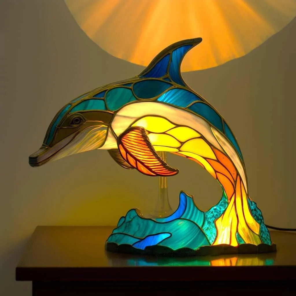 Decoratieve Dierenlamp 15 cm – Kunstlamp met LED-verlichting voor Kinderkamer, Woonkamer en Sfeerverlichting | Sansoti