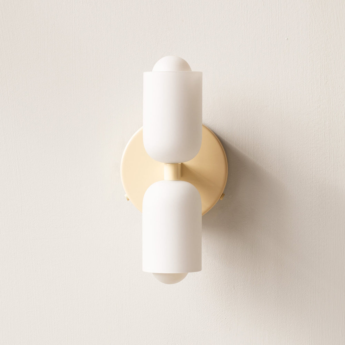 Wall lamp with Double Acrylic Shades – Stylish Up & Down Lighting for Hallway Bedroom Living Room Corridor | Sansoti