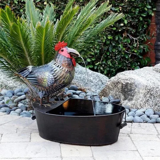 Decoratieve Tuinfontein Dierenmotief Polyresin Fontein met Waterpomp Rustgevend Waterornament voor Tuin Terras | Sansoti