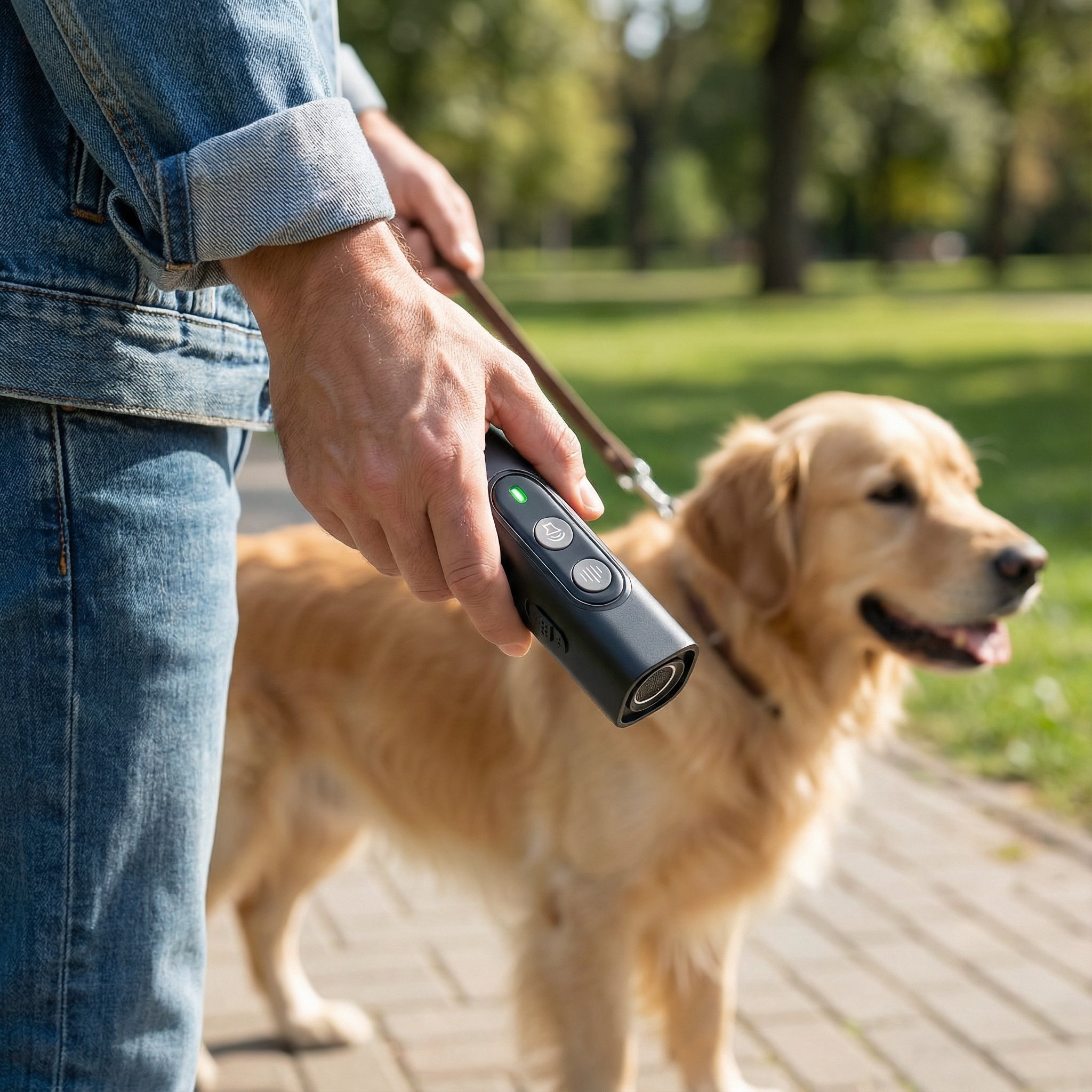 Ultrasoon Trainingsapparaat voor Honden Oplaadbaar | Compact en Draagbaar voor Dagelijks Gebruik Onderweg | Handsfree Hondentraining met Onhoorbare Hoogfrequente Signalen | USB Oplaadbaar | Sansoti