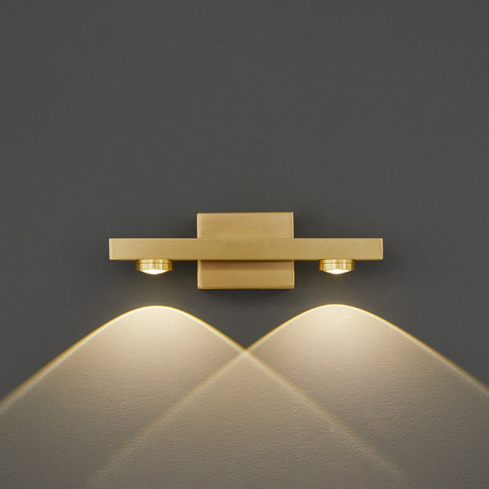 Linear LED Wall Light Metal Warm White Light Bathroom Bedroom Mirror Modern Interior Wall Lighting | Sansoti