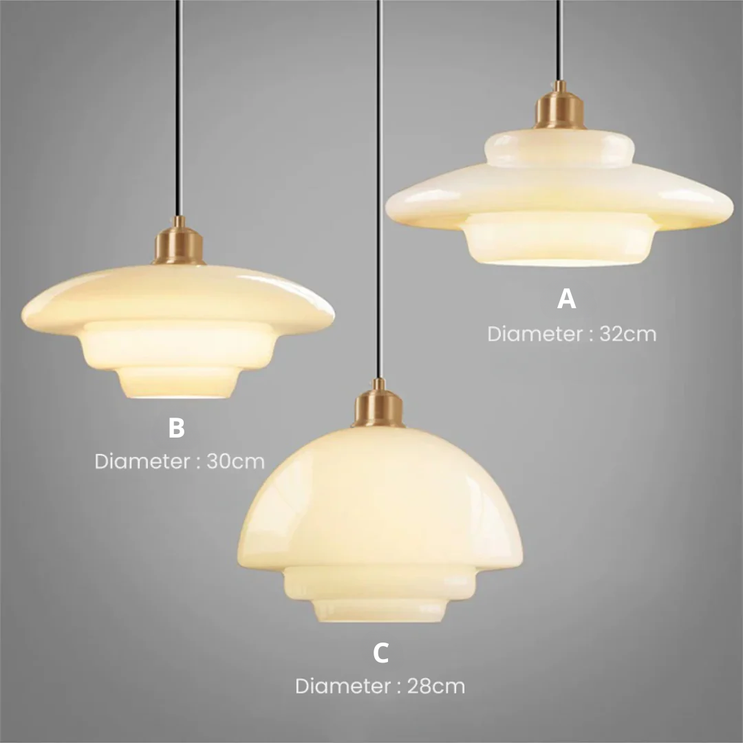 Hängelampe Glas E27 Gold Rund Wohnzimmer Esstisch Küche Organisches Design Stimmungslicht Modernes Interieur | Restfield