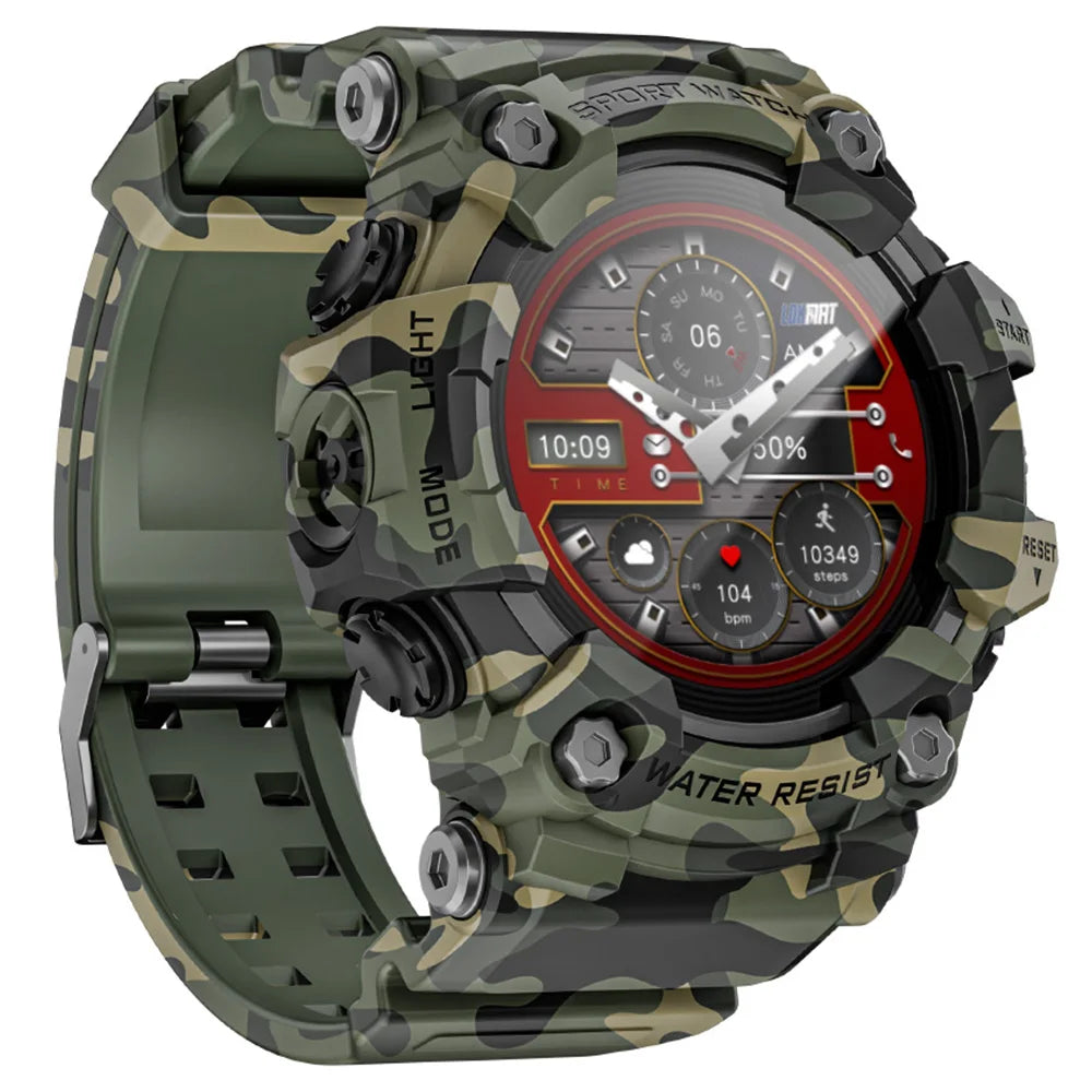 Sports watch 1.32-inch Touchscreen Waterproof 100+ Modes Bluetooth Heart Rate Monitor Sleep Tracking 15 Days | Sansoti