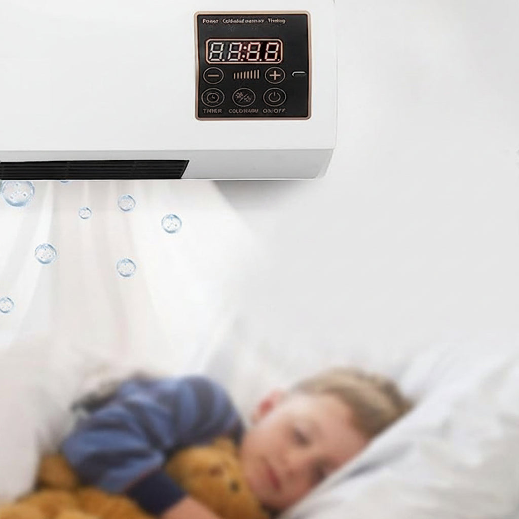 Mobiele Wandairco 4-in-1 Koeling Verwarming Ventilatie Ontvochtiging Stil Timer LCD Wit | Sansoti