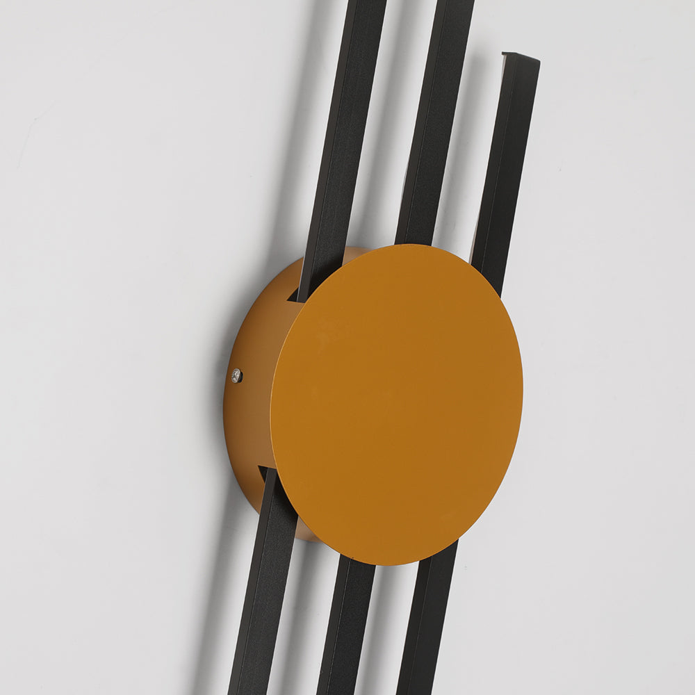 Moderne Wandleuchte mit linearem Design aus Metall und Acryl für Studio, Schlafzimmer, Wohnzimmer und Flur - LED | Sansoti