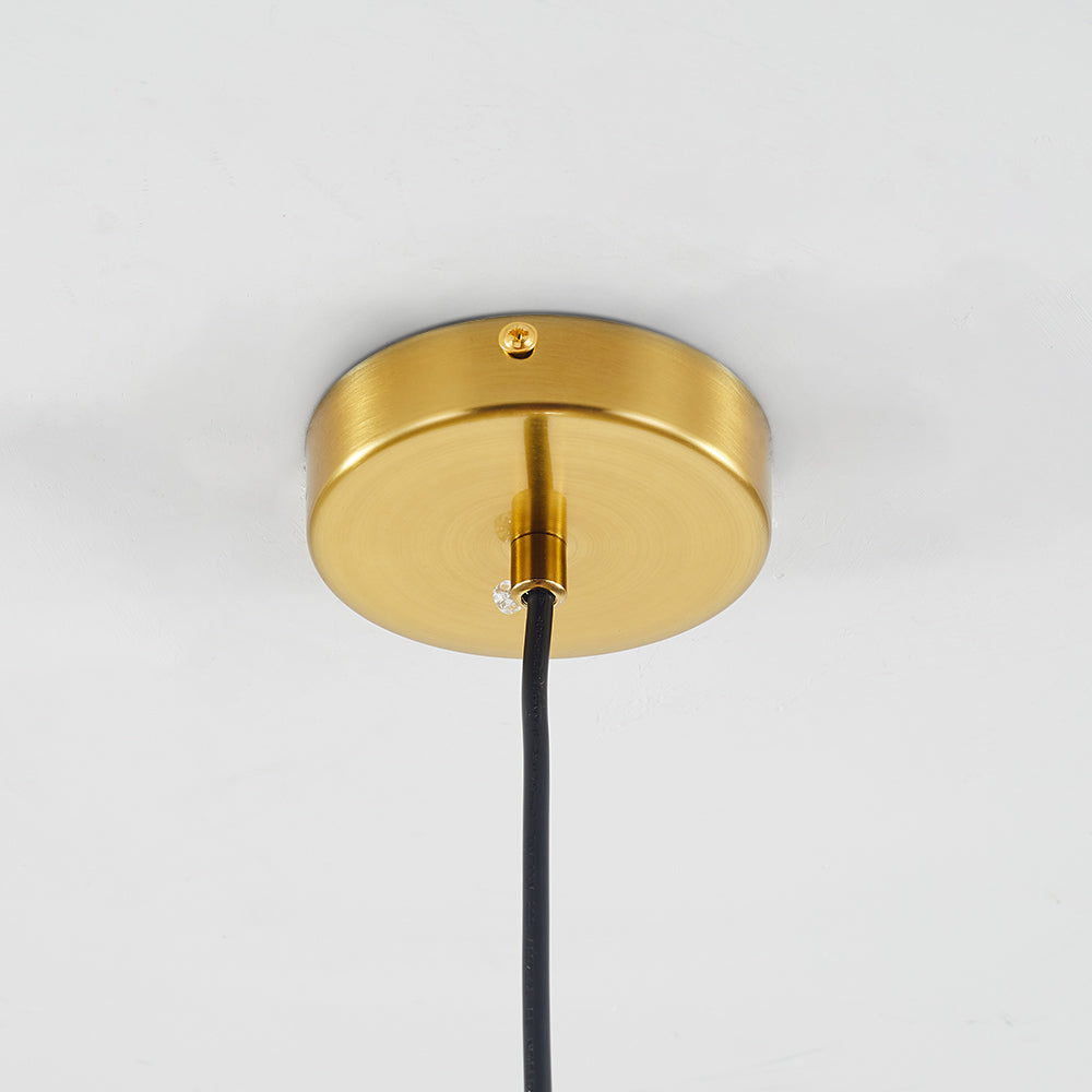 Hängelampe Glas Rund Transparent Amber G4 LED Modern 1-flammig | Restfield