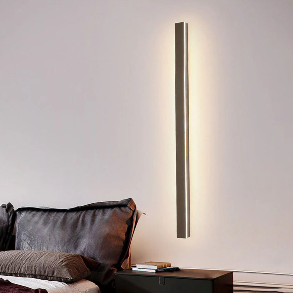 Buitenwandlamp LED Lineair Metaal Acryl IP65 Tuin Gang Zwart 30-200cm Dimbaar | Sansoti