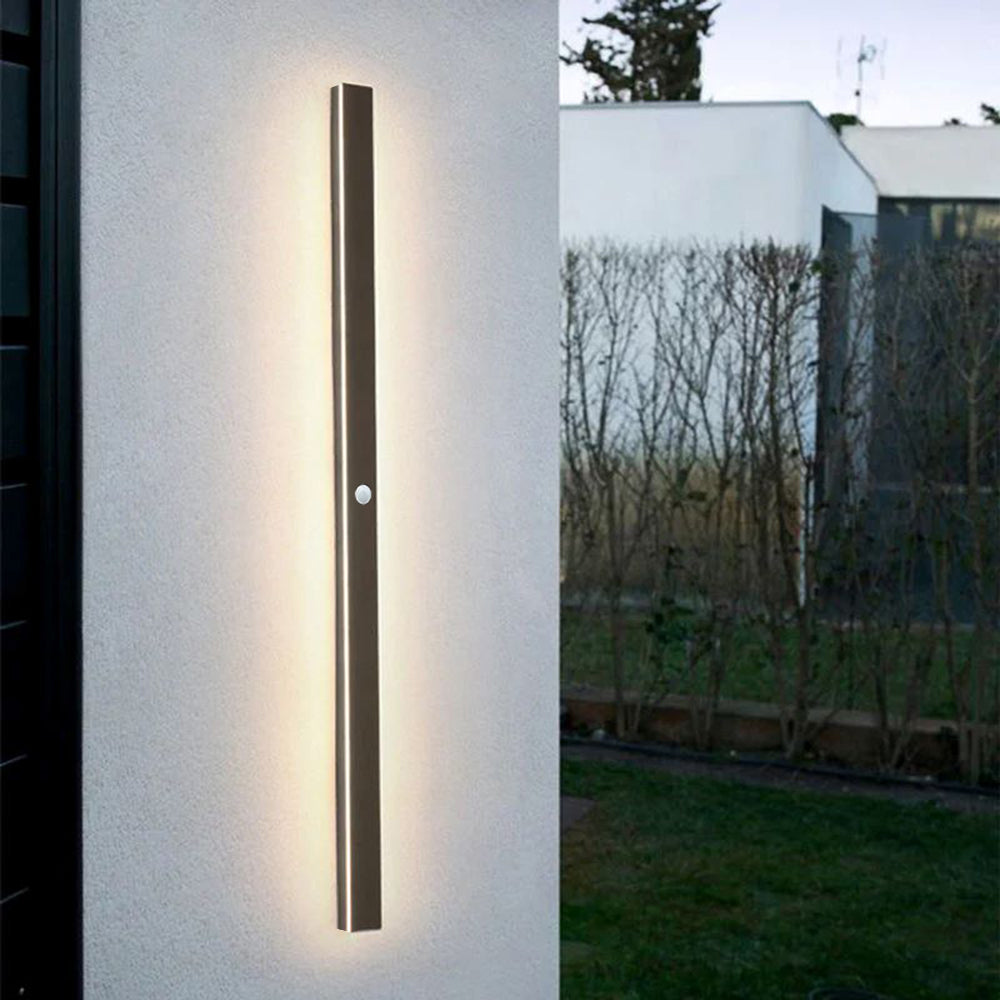 Buitenwandlamp LED Lineair Metaal Acryl IP65 Tuin Gang Zwart 30-200cm Dimbaar | Sansoti