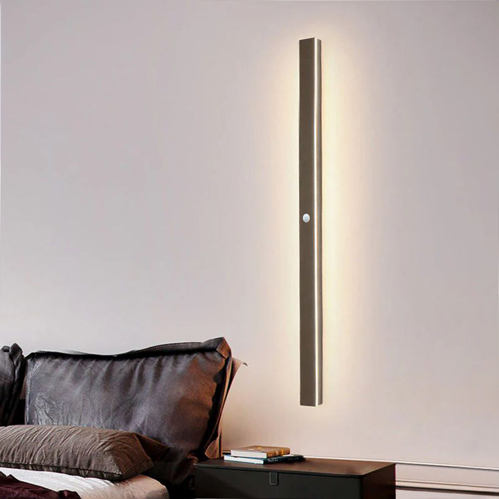Buitenwandlamp LED Lineair Metaal Acryl IP65 Tuin Gang Zwart 30-200cm Dimbaar | Sansoti