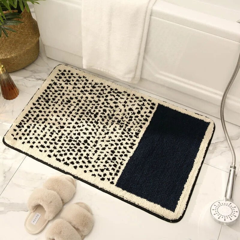 Luxe antislip badmat met abstract design voor moderne badkamers | Sansoti
