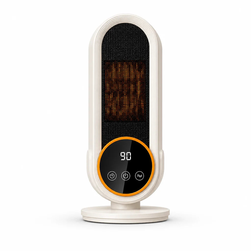 Portable Ceramic Heater Touch Control Tip-Over Protection Energy-Efficient Heating Quiet Operation | Sansoti