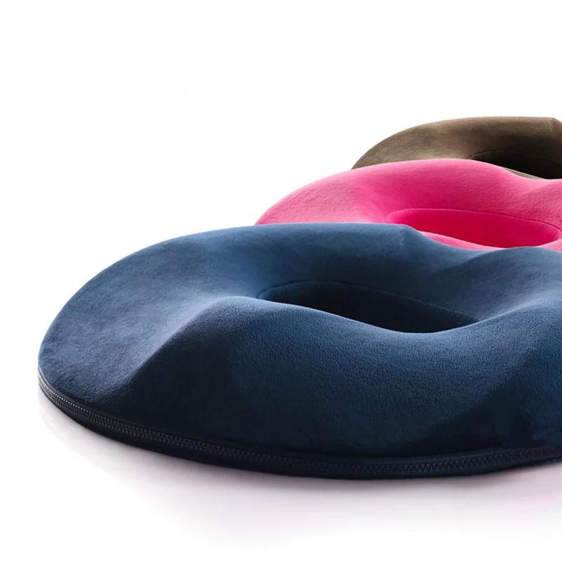 Coussin d'assise Donut en Mousse à Mémoire avec Ouverture 44x35cm Anti-pression | Restfield