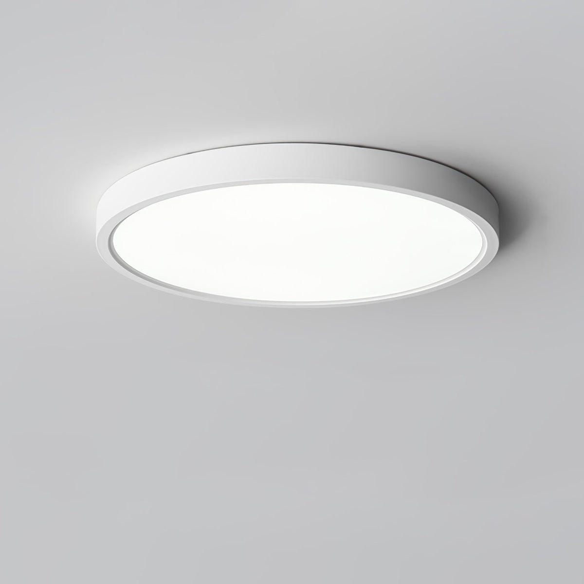 Ultradünne runde LED-Deckenleuchte mit minimalistischer moderner Ausführung für Wohnzimmer und Schlafzimmer, 5 Größen | Sansoti
