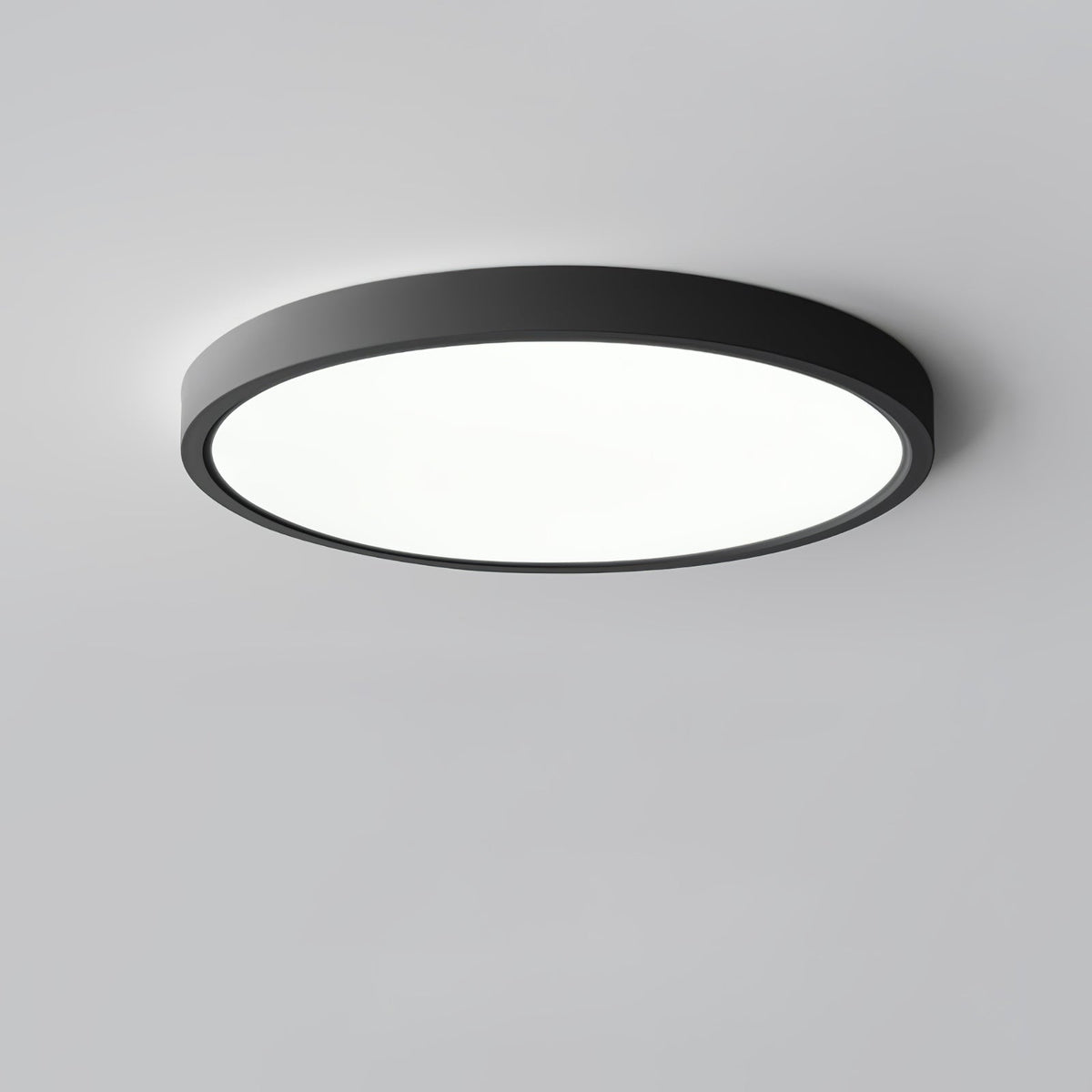 Ultradünne runde LED-Deckenleuchte mit minimalistischer moderner Ausführung für Wohnzimmer und Schlafzimmer, 5 Größen | Sansoti