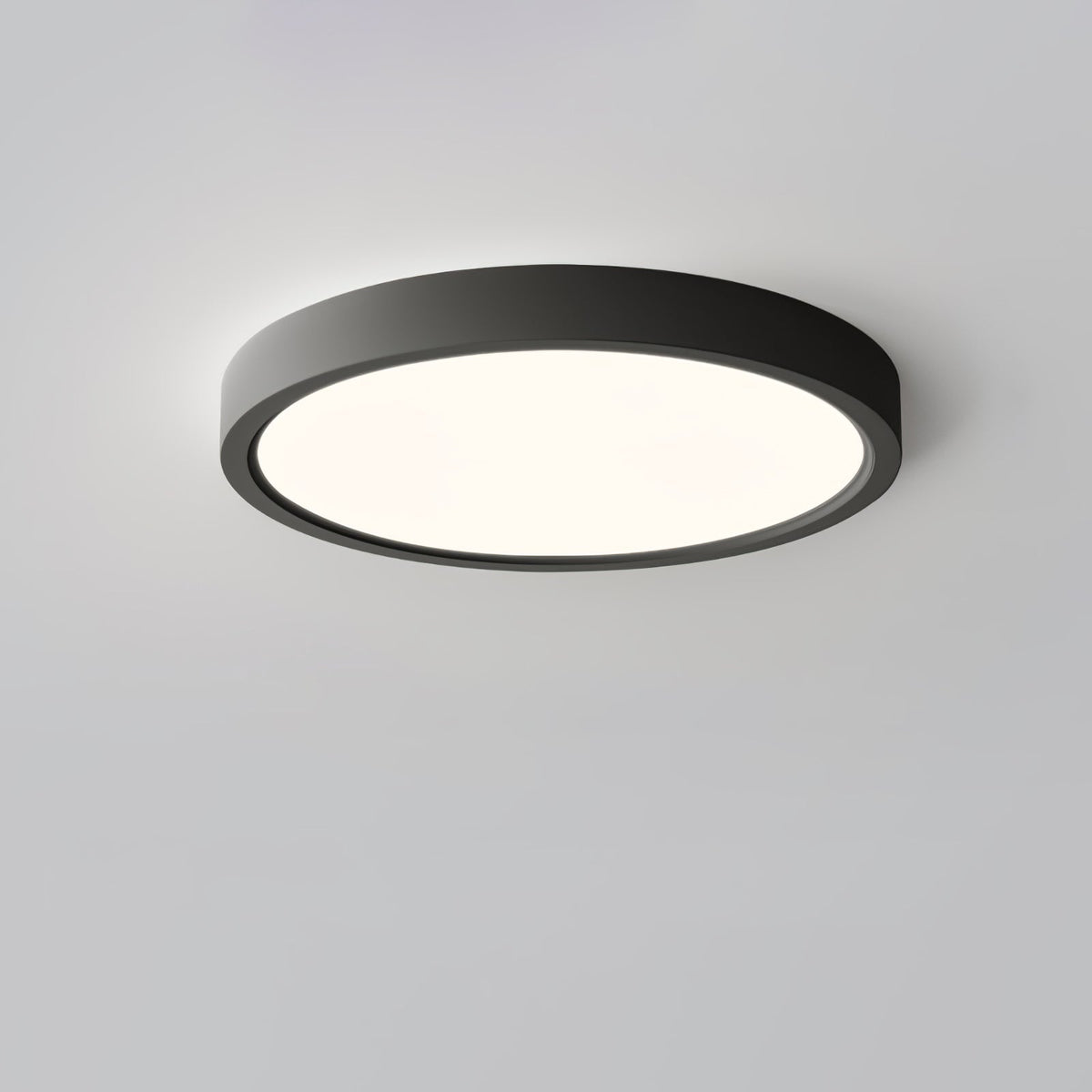 Ultradünne runde LED-Deckenleuchte mit minimalistischer moderner Ausführung für Wohnzimmer und Schlafzimmer, 5 Größen | Sansoti