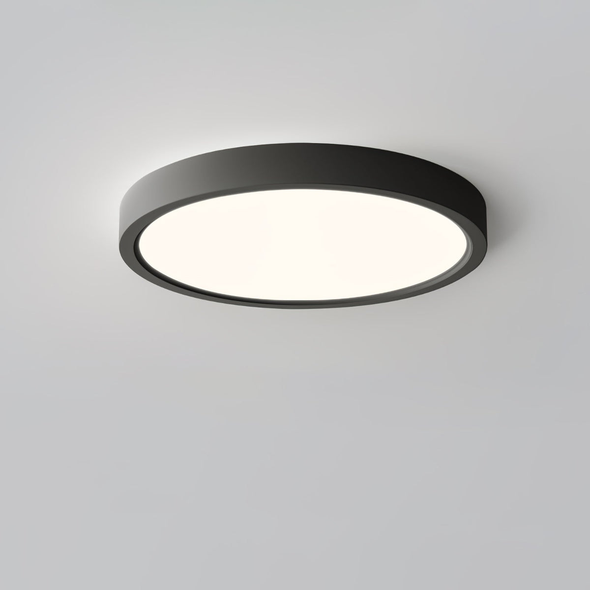 Ultradünne runde LED-Deckenleuchte mit minimalistischer moderner Ausführung für Wohnzimmer und Schlafzimmer, 5 Größen | Sansoti