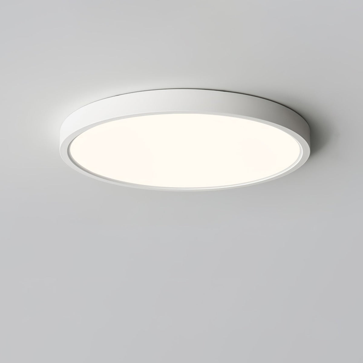 Ultradünne runde LED-Deckenleuchte mit minimalistischer moderner Ausführung für Wohnzimmer und Schlafzimmer, 5 Größen | Sansoti