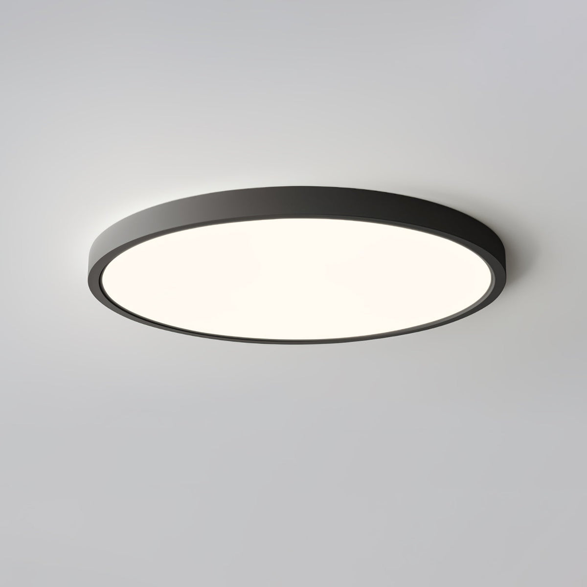 Ultradünne runde LED-Deckenleuchte mit minimalistischer moderner Ausführung für Wohnzimmer und Schlafzimmer, 5 Größen | Sansoti
