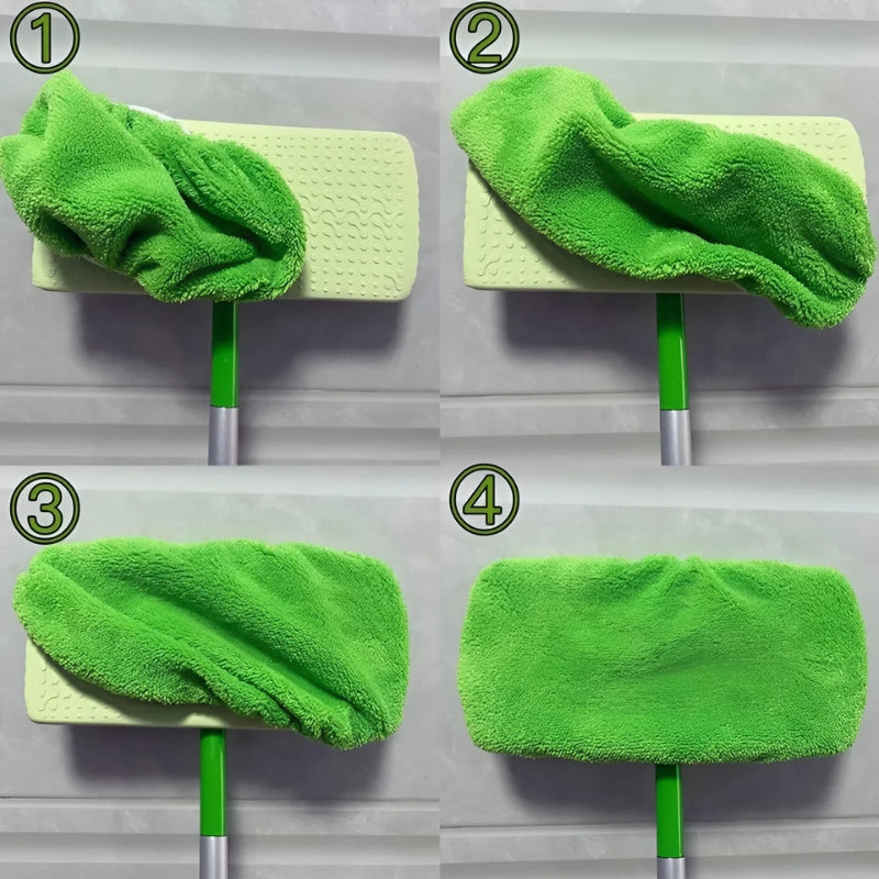 Herbruikbare Microvezel Dweilpads – Milieuvriendelijk & Wasbaar – Past op Alle 10 inch Moppen – Duurzaam Schoonmaakmateriaal | Sansoti