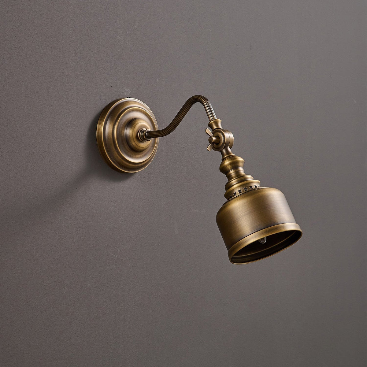 Wandlamp Verstelbaar Leesarmatuur Messing Antiek Brons Zwanenhals Stijl Slaapkamer Woonkamer Interieur Verlichting | Sansoti
