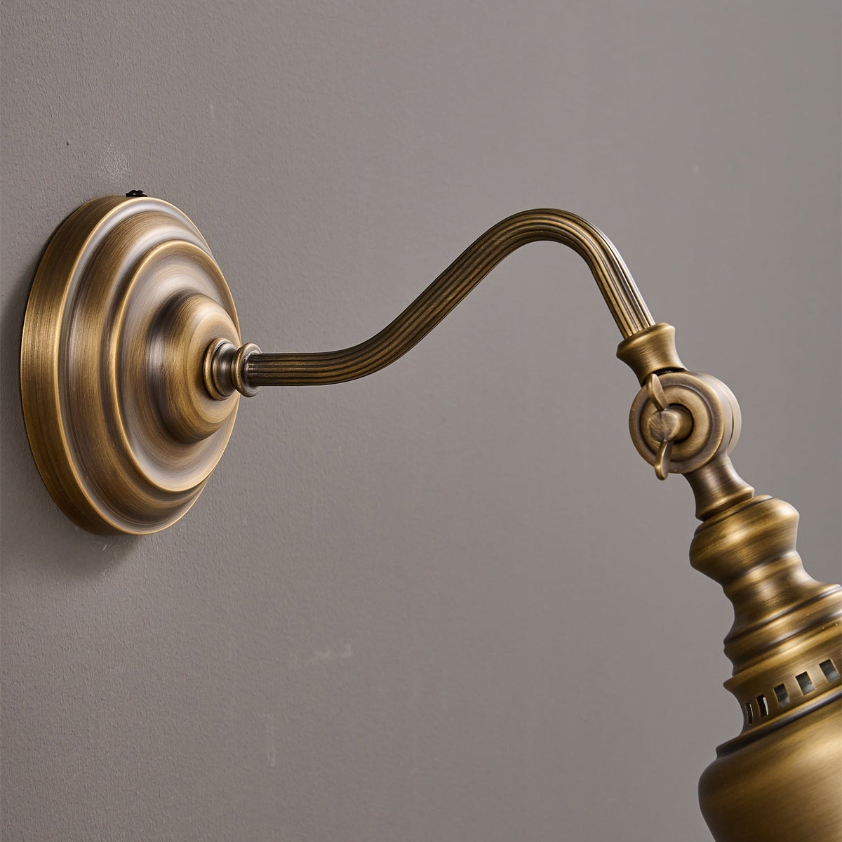 Wandlamp Verstelbaar Leesarmatuur Messing Antiek Brons Zwanenhals Stijl Slaapkamer Woonkamer Interieur Verlichting | Sansoti
