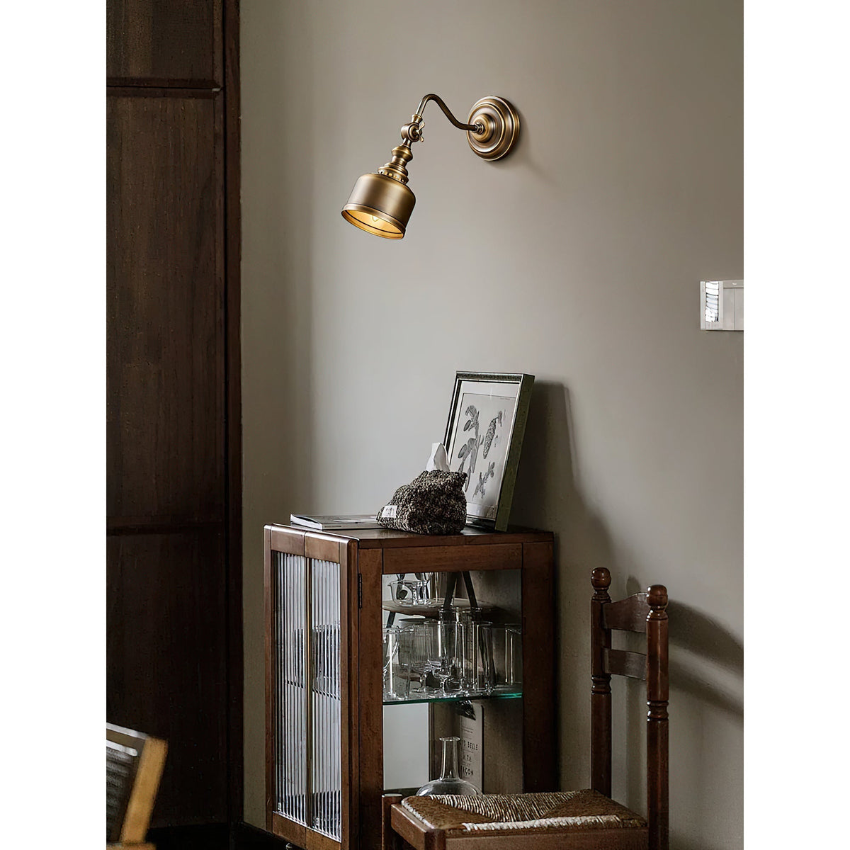 Wandlamp Verstelbaar Leesarmatuur Messing Antiek Brons Zwanenhals Stijl Slaapkamer Woonkamer Interieur Verlichting | Sansoti