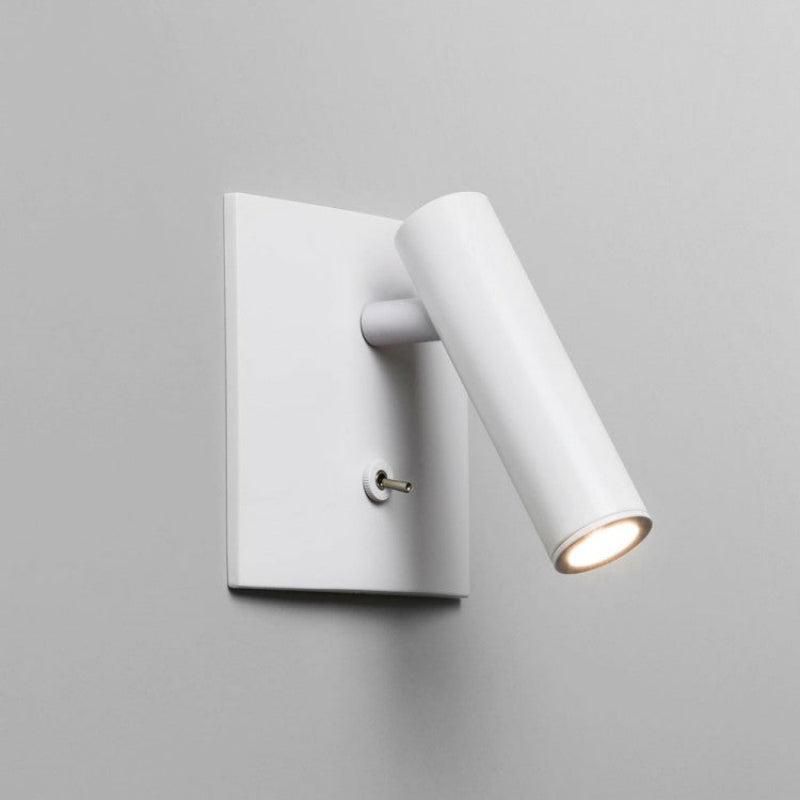 Wandlamp LED met Draaiknop Aluminium Zwart Wit Chroom Warm Wit Modern Design Verstelbaar voor Slaapkamer Gang Keuken 11×11cm | Sansoti