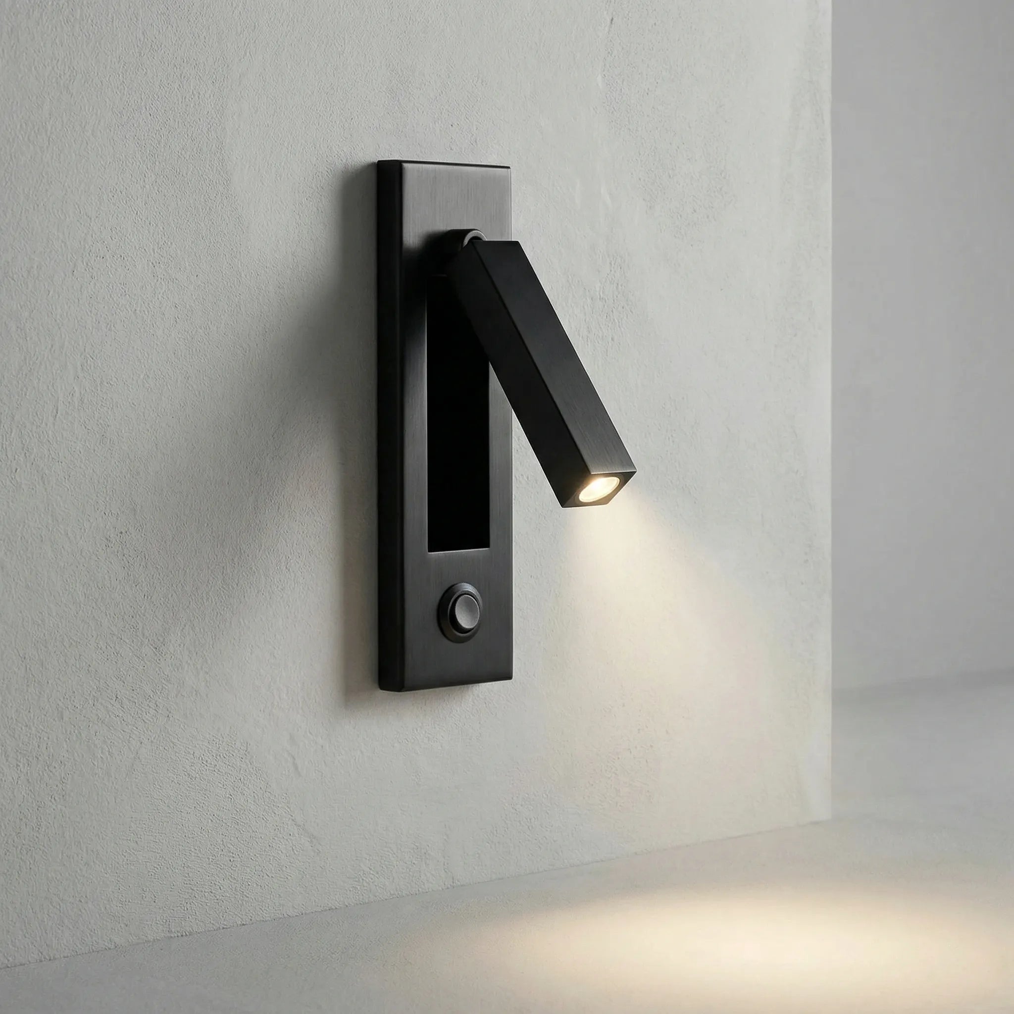 Wandlamp LED Leeslamp Verstelbaar 3 Lichtkleu­ren IP20 Mattzwart Koper Slaapkamer Bedlamp Wandspot Draaibaar Arm Inbouw | Sansoti