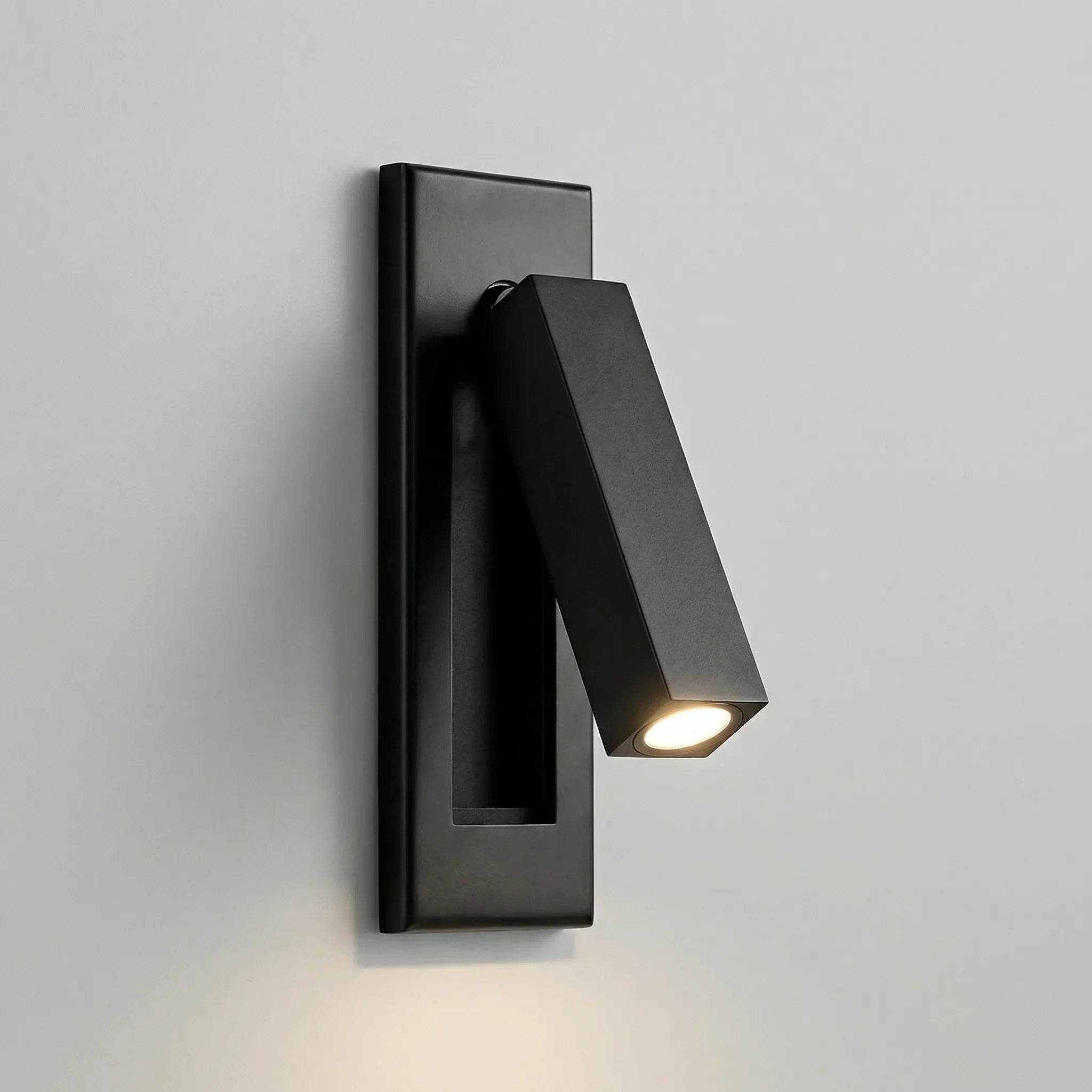 Wandlamp LED Leeslamp Verstelbaar 3 Lichtkleu­ren IP20 Mattzwart Koper Slaapkamer Bedlamp Wandspot Draaibaar Arm Inbouw | Sansoti