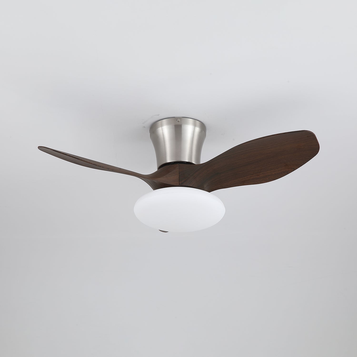 Ventilateur de plafond design moderne avec éclairage LED | Pales en bois | Sansoti