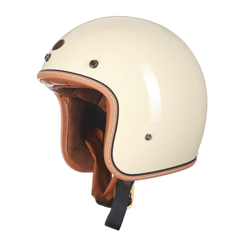 Vintage Motorhelm Laag Profiel DOT ECE Gecertificeerd Veilig Rijden Retro Stijl Bescherming Motor Scooter | Sansoti