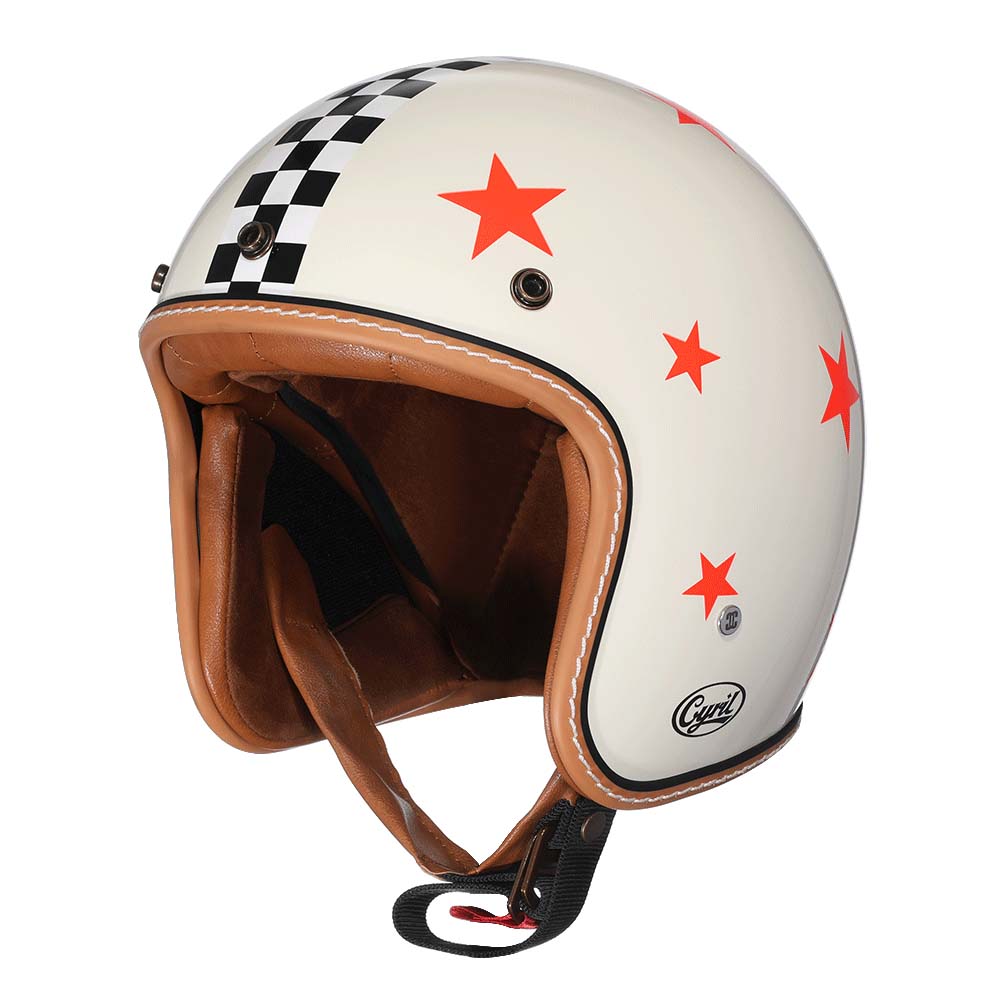 Vintage Motorhelm Laag Profiel DOT ECE Gecertificeerd Veilig Rijden Retro Stijl Bescherming Motor Scooter | Sansoti