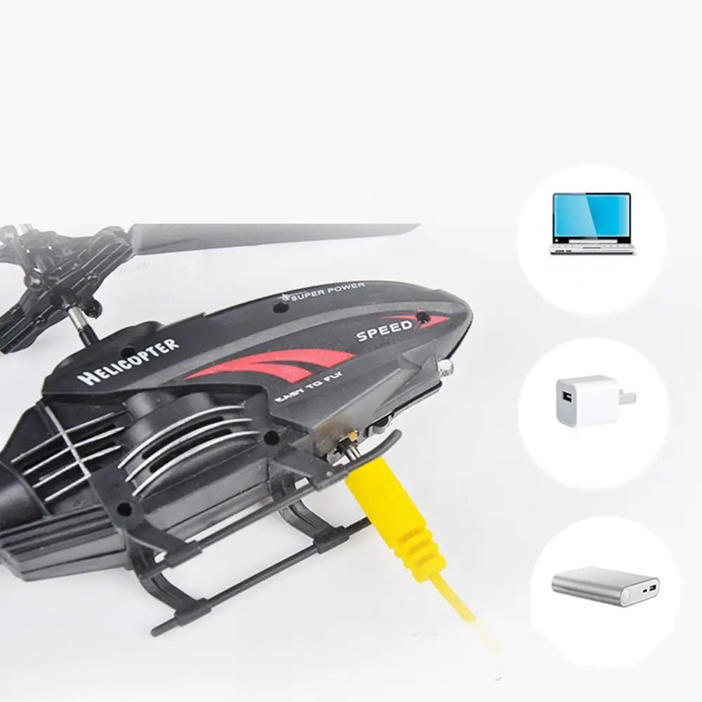 Afstandsbestuurbare Helikopter voor Kinderen — Mini Drone met Stabilisatie en Gyroscoop — Binnen RC Helicopter met USB Oplaadkabel — Vliegtuig Speelgoed vanaf 6 Jaar | Sansoti