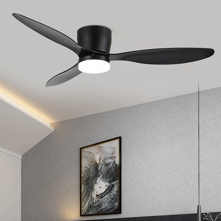Plafondventilator met Verlichting Hout Minimalistische Stijl met Drie Snelheden Afstandsbediening voor Moderne Slaapkamer Woonkamer | Sansoti
