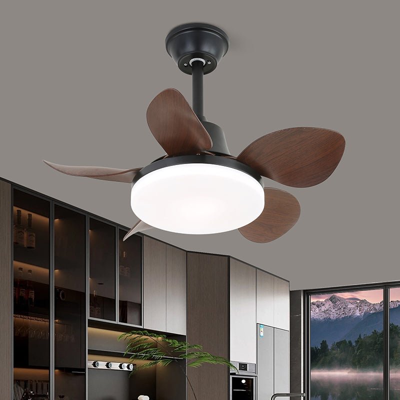 Plafondventilator met Verlichting en Afstandsbediening - Stijlvol Design met Houten Bladen - Energiezuinige LED - Verstelbare Snelheden | Sansoti