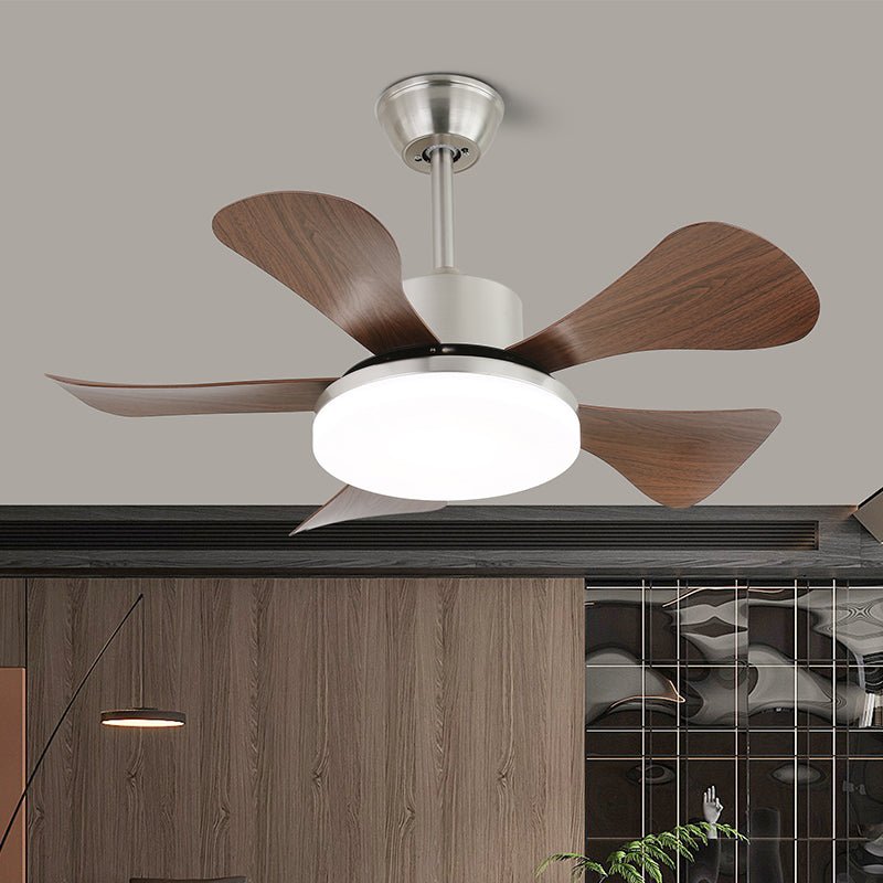 Plafondventilator met Verlichting en Afstandsbediening - Stijlvol Design met Houten Bladen - Energiezuinige LED - Verstelbare Snelheden | Sansoti