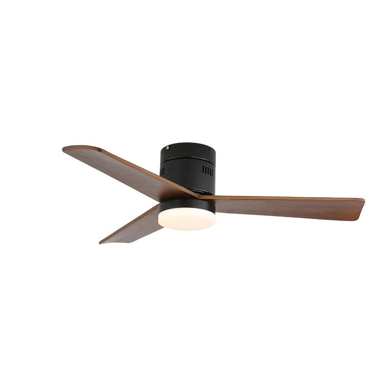 Plafondventilator met Verlichting Moderne Minimalistische Houtlook | Sansoti