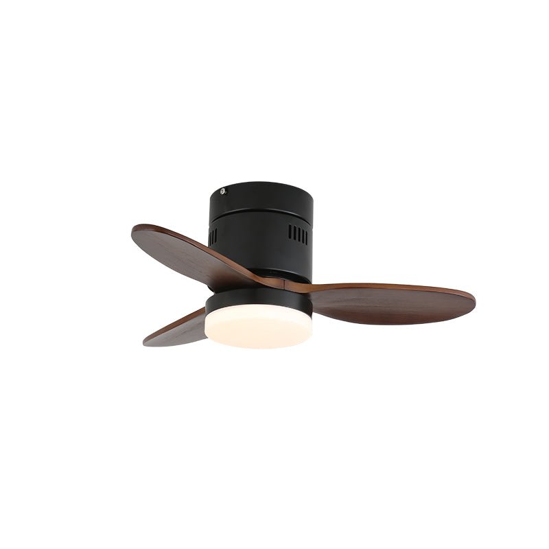 Plafondventilator met Verlichting Moderne Minimalistische Houtlook | Sansoti