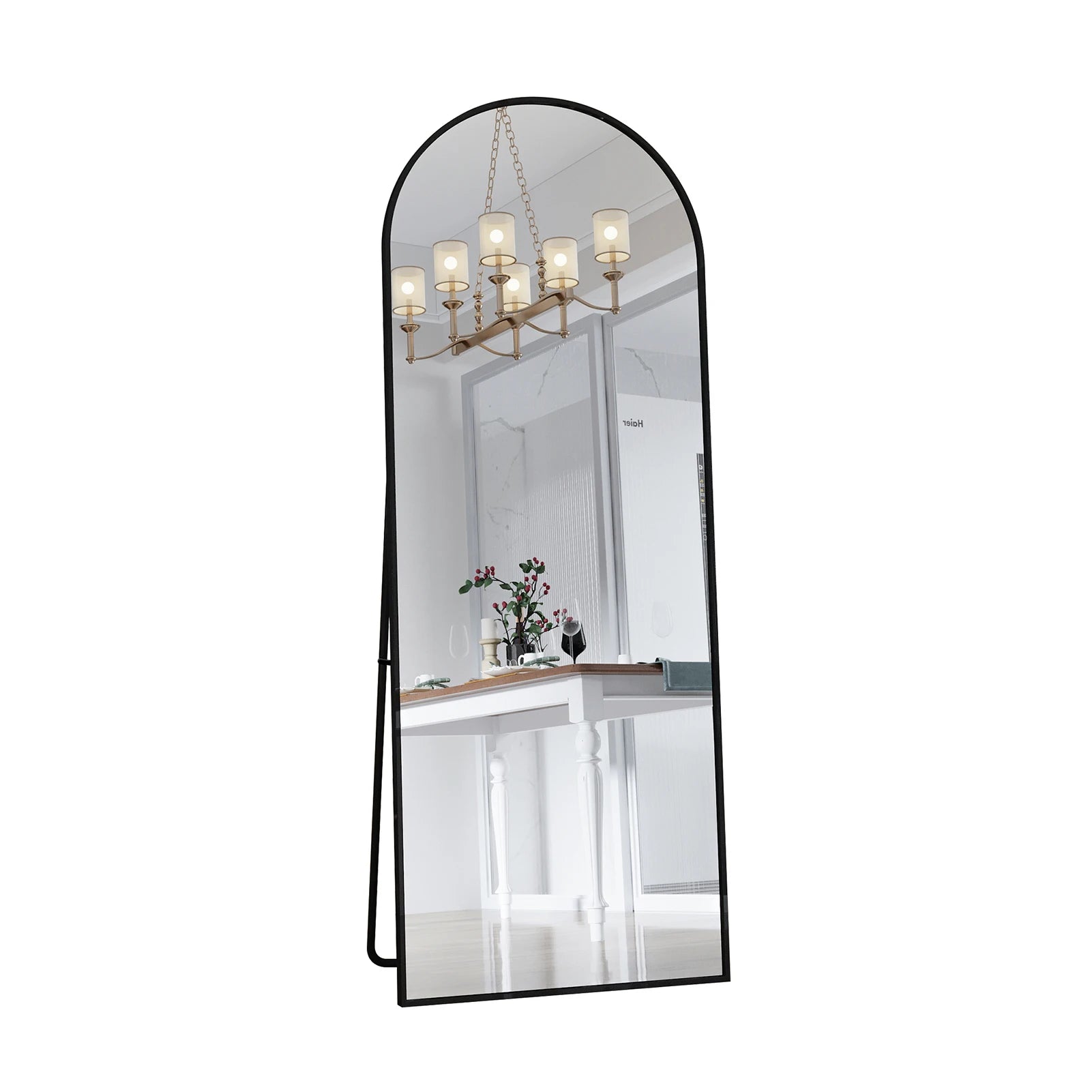 Restfield | Miroir sur pied 162×53 cm – Miroir de sol incurvé