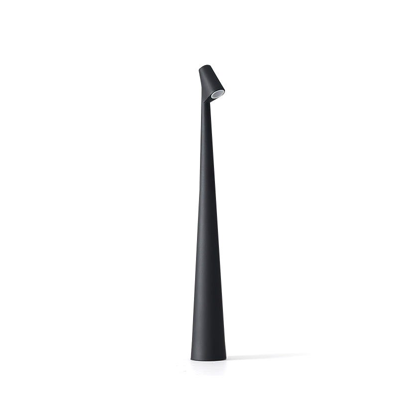 Oplaadbare Tafellamp Aluminium Dimbaar LED Touch Bedlamp Draadloos Design Kegelvormige Lampenkap Modern 45cm Acculamp | Sansoti