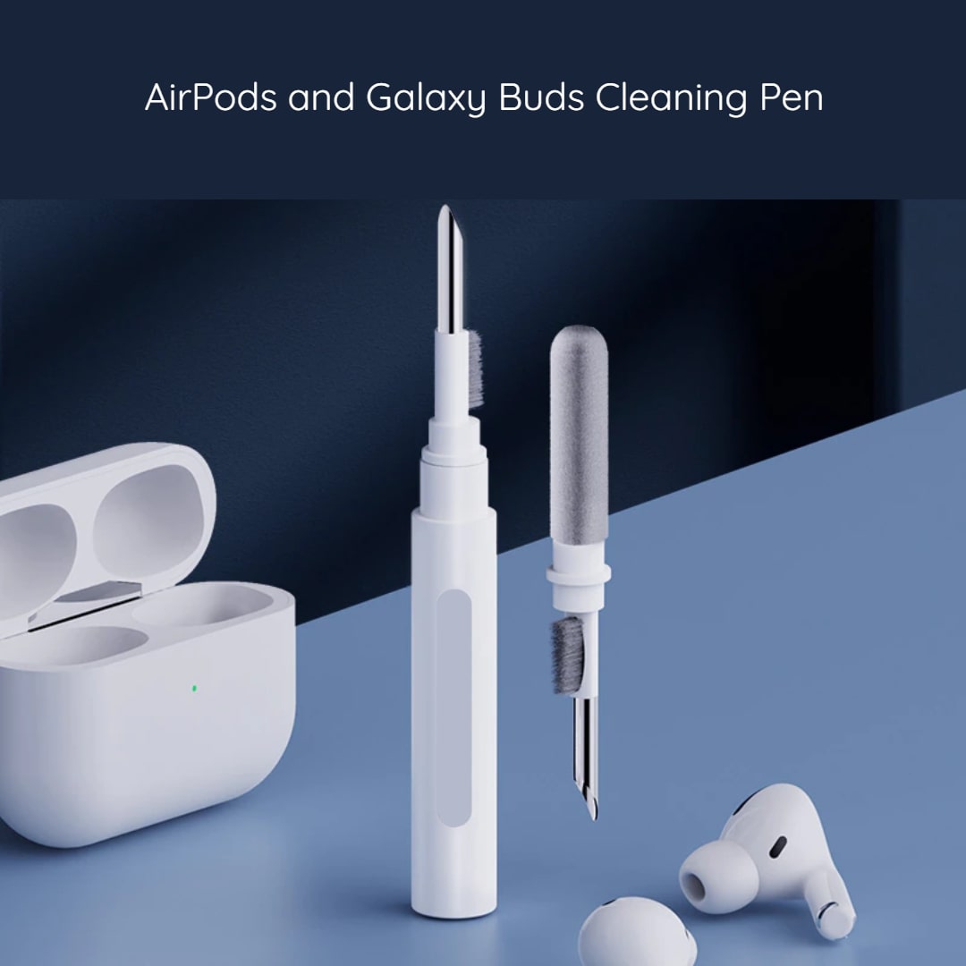 3-in-1 Cleaning Pen for Wireless Earbuds with Brush and Metal Tip for Optimal Hygiene and Sound Quality | Sansoti