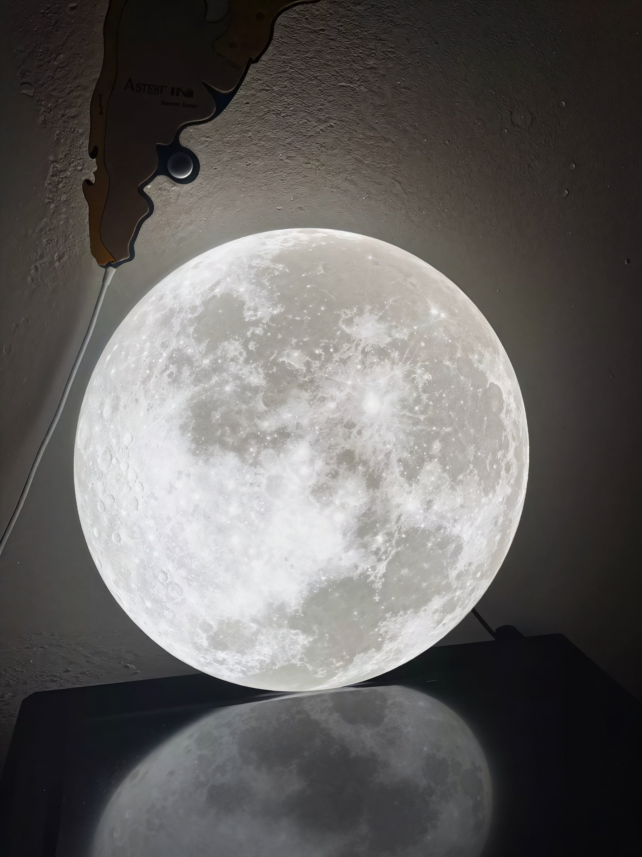 Maan Plafondlamp LED Dimbaar Wand Sfeerlicht Wit Warm Licht Kinderkamer Woonkamer Decoratief 3D Design | Sansoti