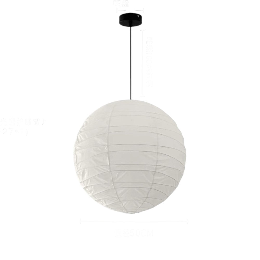 Akari hanglamp rijstpapier Ø30 Ø45 Ø55 wit woonkamer slaapkamer Japans design sfeerverlichting | Sansoti