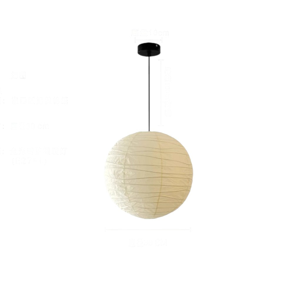 Akari hanglamp rijstpapier Ø30 Ø45 Ø55 wit woonkamer slaapkamer Japans design sfeerverlichting | Sansoti