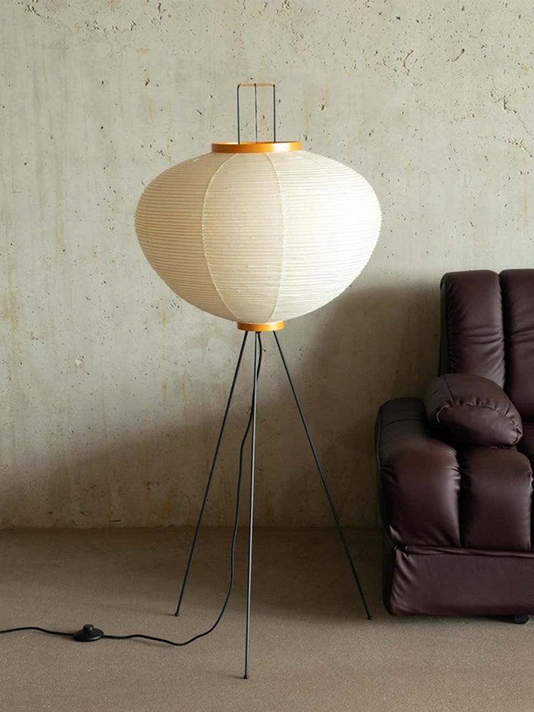 Lampadaire Akari Papier de Mûrier Métal Style Japonais Salon | Restfield