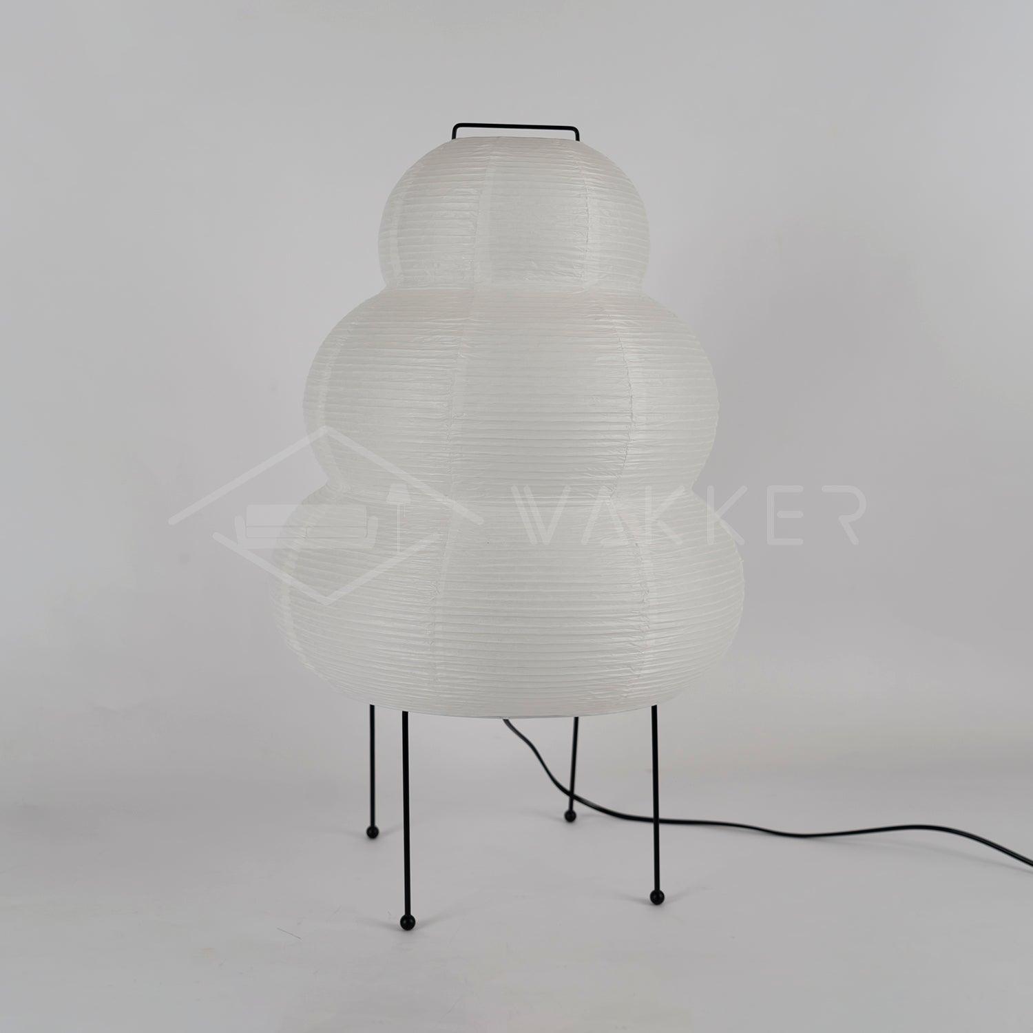 Japanse Lantaarn Tafellamp met Handgemaakt Moerbeipapier Scherm – 8 Maten – E26 Fitting – Plug & Play met 150 cm Snoer – Inspiratie 1951 Akari Lantaarns | Sansoti