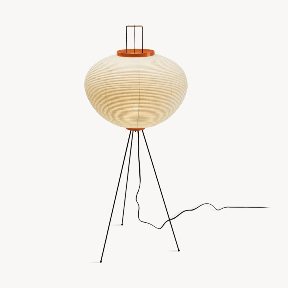 Lampadaire Akari Papier de Mûrier Métal Style Japonais Salon | Restfield