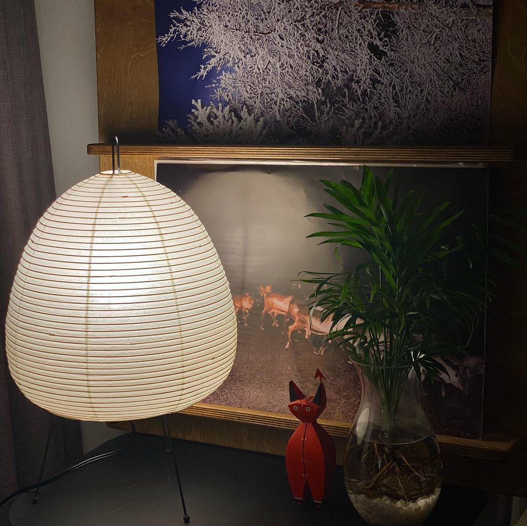 Japanse Lantaarn Tafellamp met Handgemaakt Moerbeipapier Scherm – 8 Maten – E26 Fitting – Plug & Play met 150 cm Snoer – Inspiratie 1951 Akari Lantaarns | Sansoti
